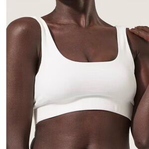 Pact Double Scoop Bra White Organic Cotton Large 100% Organic Cotton Sustainable